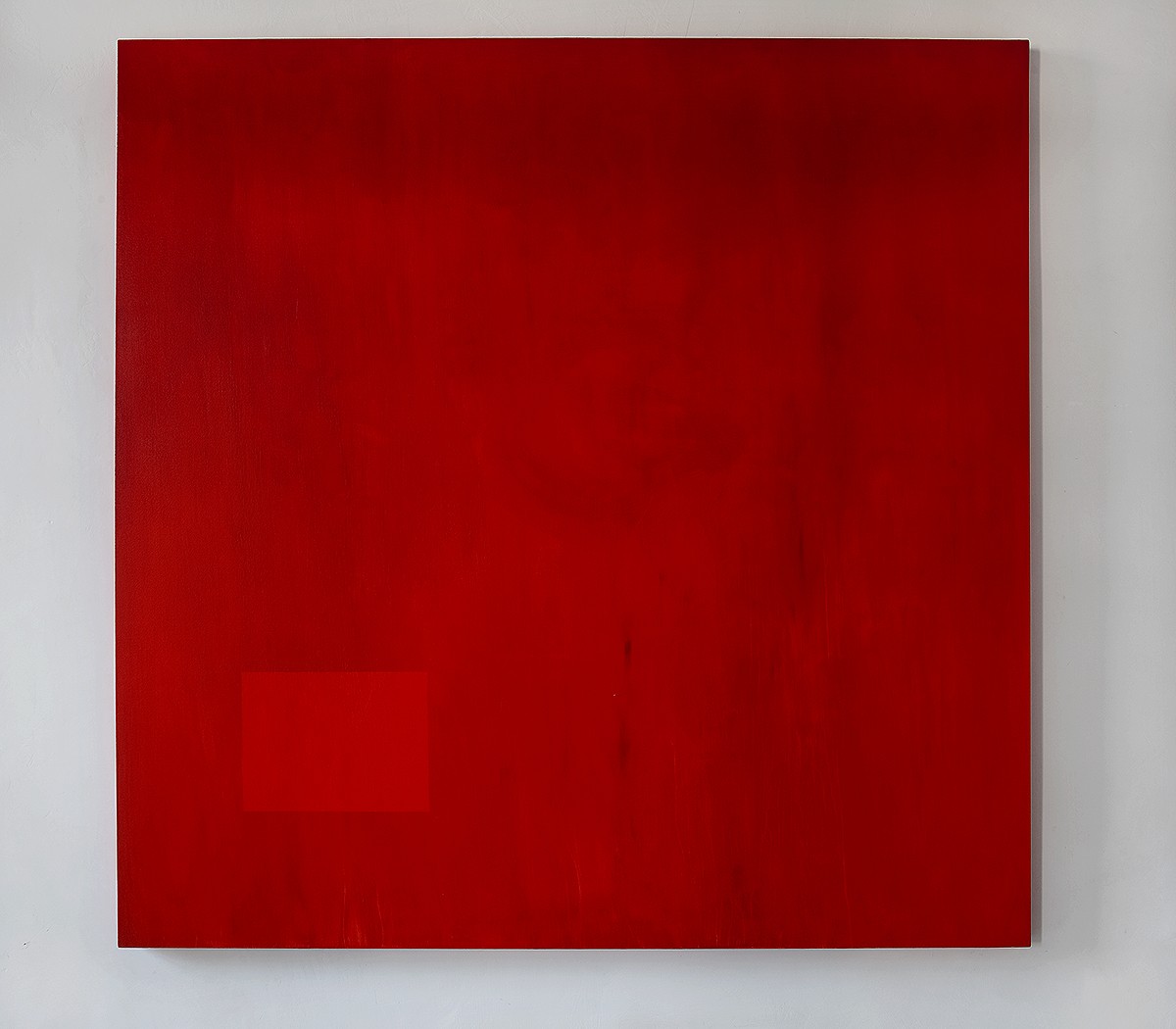 'Red Map I', 2011 Acrylic paint, mixed media on canvas 78.5 x 78.5 in.